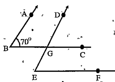 In th given figure the arms of two angles are parallel if angle ABC=70^@ then find angleDEF