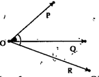 In the figure anglePOQ and angle PQR have common vertex O and common arm OP butanglePOQ,angle PQR are not adjacent angles give reason