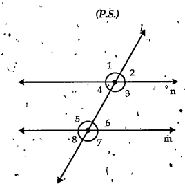 In the figure ,m||m and l is transversal   if angle2=66^@ then what is angle7