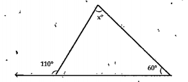 The value of x in the adjacent figure ...........