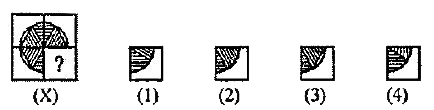 Identify tha figure that completes the pattern.