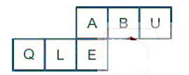 A cube is made by folding the given sheet. In the cube so formed, which of the following pairs of letters will be on opposite sides?