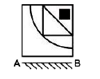 If a mirror is placed on the line AB, then which of the answer figures is the right image of the given figure?