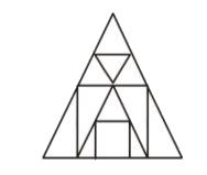 Find out the number of triangles in the given figure.