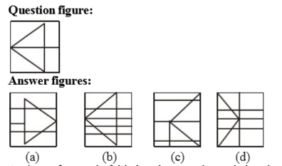 From the given answer figures, select the one in which the question figure is hidden/ embedded.