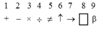 Given below are numbers in the first line and symbols in the second line. Numbers and symbols are code for each other. Choose the correct code for given symbols.      which number can be decoded from the following :