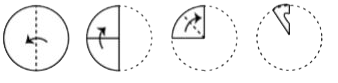 A piece of paper is folded and cut as shown below in the question figures from the given answer figures, indicate the pattern that it will appear when it is opened ?