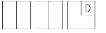 A piece of paper is folded and cut as shown below in the question figures. From the given answer figures, indicate how it will appear when opened.