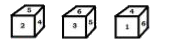 Three different positions of the same non-standard dice are shown. Which number will be on the face opposite to the face with number 2?
