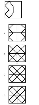 Select the option in which the following figure is embedded (rotation is NOT allowed).