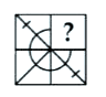 Which answer figure will complete the pattern in the question figure?