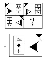 Given below is a pattern out of which a section has been cut. Select the option which when placed correctly will complete the pattern.