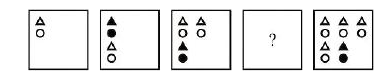 In the following question, select the figure which can be placed at the sign of question mark ( ? ) from the given alternatives .