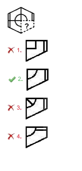 Select the option that will replace the question mark (?) in the figure given below to complete the pattern.