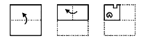 A piece of paper is folded and punched as shown below in the question figures . From the given answer figures. indicate how it will appear when opened ?