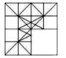 Identify the option figure that when placed in the blank space completes the pattern in the given question figure .