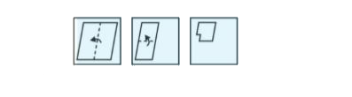 A piece of paper is folded and punched as shown below in the question figures. From the given answer figures, indicate how it will appear when opened?