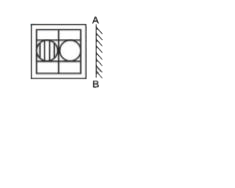 If a mirror is placed on the line AB, then which of the answer figures is the right image of the given figure?