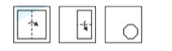 A piece of paper is folded and punched as shown below in the question figures. From the given answer figures, indicate how it will appear when opened?