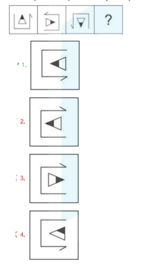 Select the figure from the options that can replace the question mark (?) and complete the following figure series.