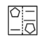A figure of transparent sheet with a pattern is given below. Figure out from amongst the four options as to how the pattern would appear when the transparent sheet is folded at the dotted line.