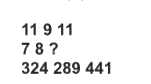 Study the given pattern carefully and select the number that can replace the question mark (?) in it.