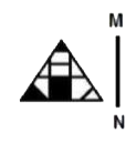 Select the correct mirror image of the given figure when the mirror is placed at MN as shown below.