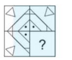 Which answer figure will complete the pattern in the question figure?