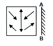 If a mirror is placed on the line AB, then which of the answer figures is the right image of the given figure ?