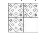 Identify the option figure that when placed in the blank space completes the pattem in the given question figure.