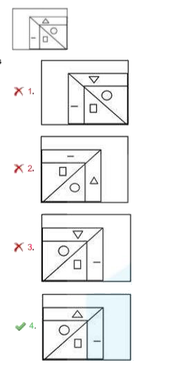 Select the correct mirror image of the given figure when the mirror is placed to the right side of the figure.