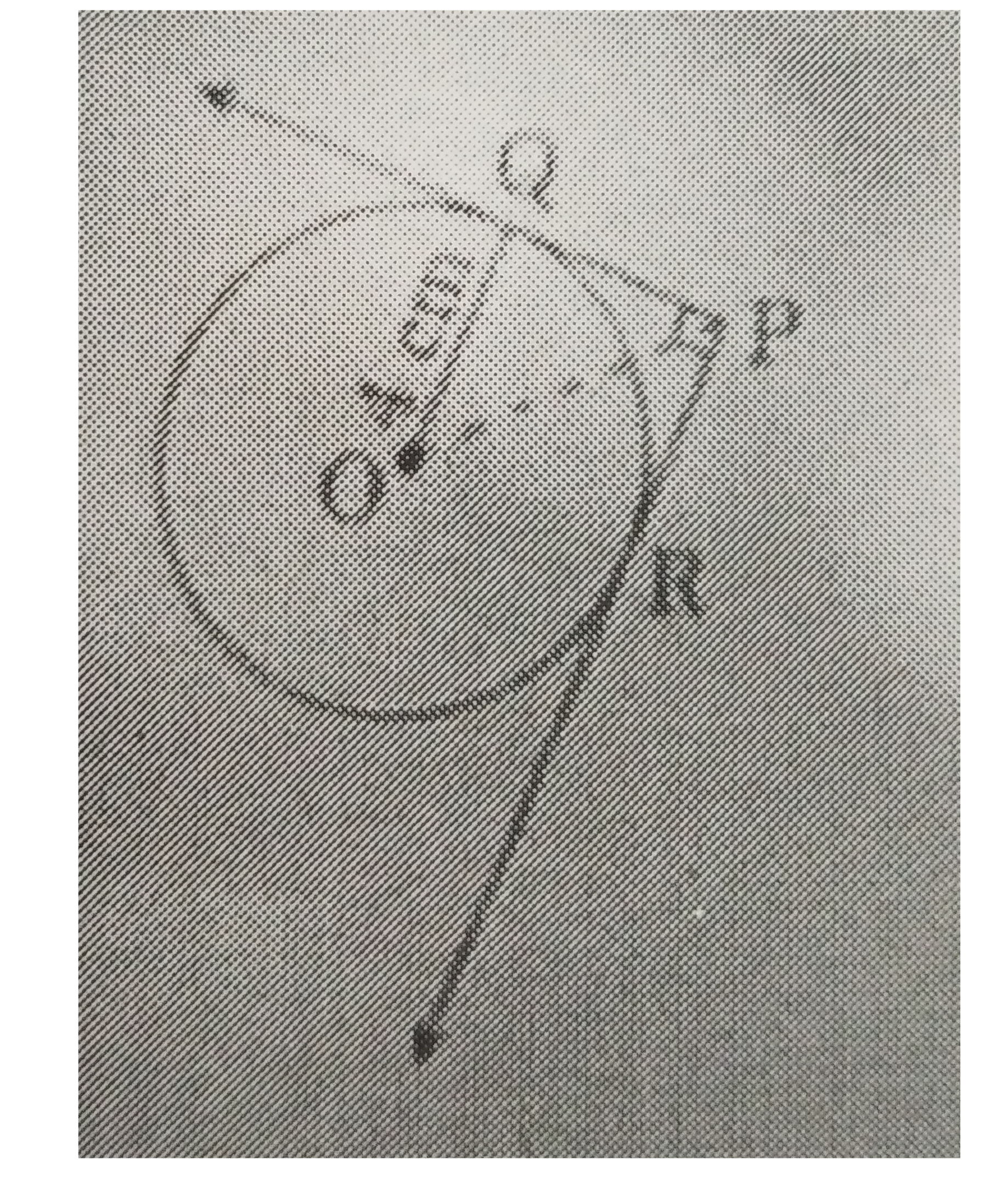 If Figure-1, from an external point P, two tangents PQ and PR are drawn to a circle of radius 4 cm with centre O. if angleQPR=90^(@), then length of PQ is