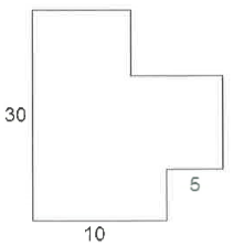 In the figure above, adjacent sides meet at right angles and the lengths given are in inches. What is perimeter of the figure, in inches?