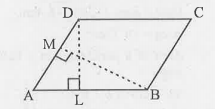 DL and BM are the ehights on sides AB and AD respectively of parallelogram ABCD. If the area of the parallelogram is 1470cm^2, AB=35cm and AD=49cm, Find the length of BM and DL.