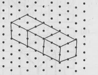 Draw an isometric rough sketch for a cuboid of dimensions 4 × 3 × 2 .