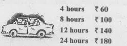 Following are the two car parking charges near a railway station upto .Check of the parking charges are in direct proportion to the parking time.