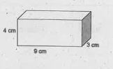 There is a shoe box whose length,breadth and height is 9cm,3 cm and 4 cm respectively.Find the surface area and volume of the shoe box.