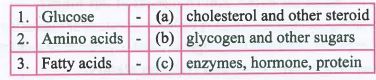 Match the following :