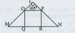 கொடுக்கப்பட்ட படத்தில் OPRQ ஆனது சதுரம் மற்றும் / MLN =90 ^@ எண்ணில் கீழ்க்கண்டவற்றை நிரூபிக்கவும் ? QR^2=MQ  X   RN