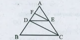 படத்தில் DE || BC மற்றும் CD ||EF எனில் AD^2=AB X AF என நிறுவுக ?