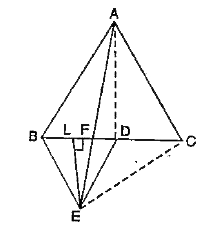 In Fig ., ABC  and  BDE  are  two  equilateral  triangles  such  that  D  is  the mid  -point  of  BC .If  AE intersects  BC at  F , show  that           ar (ABC)=2ar(BEC)