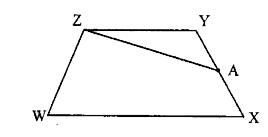 Find the mid point of XY by folding the side and name it A. (see adjoining figure)