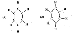 Structural formula of benzene is