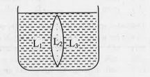 As shown in the figure, the liquids L1, L2 and L3 have refractive indices 1.55, 1.50 and 1.20 respectively. Therefore, the arrangement corresonds to