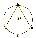 In the adjacent figure, AB is a chord of circle with centre O. CD is the diameter perpendicualr to AB. Show that AD = BD.