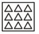 Shade : (2)/(3) of the triangles in box (b)