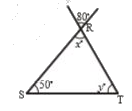 Find the values of unknows 'x' and 'y' in the following diagrams.