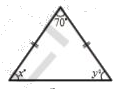 Find the values of x and y in the following figures.