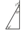 Find the values of x and y in the following figures.