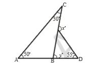 In the figure find the values of x and y.